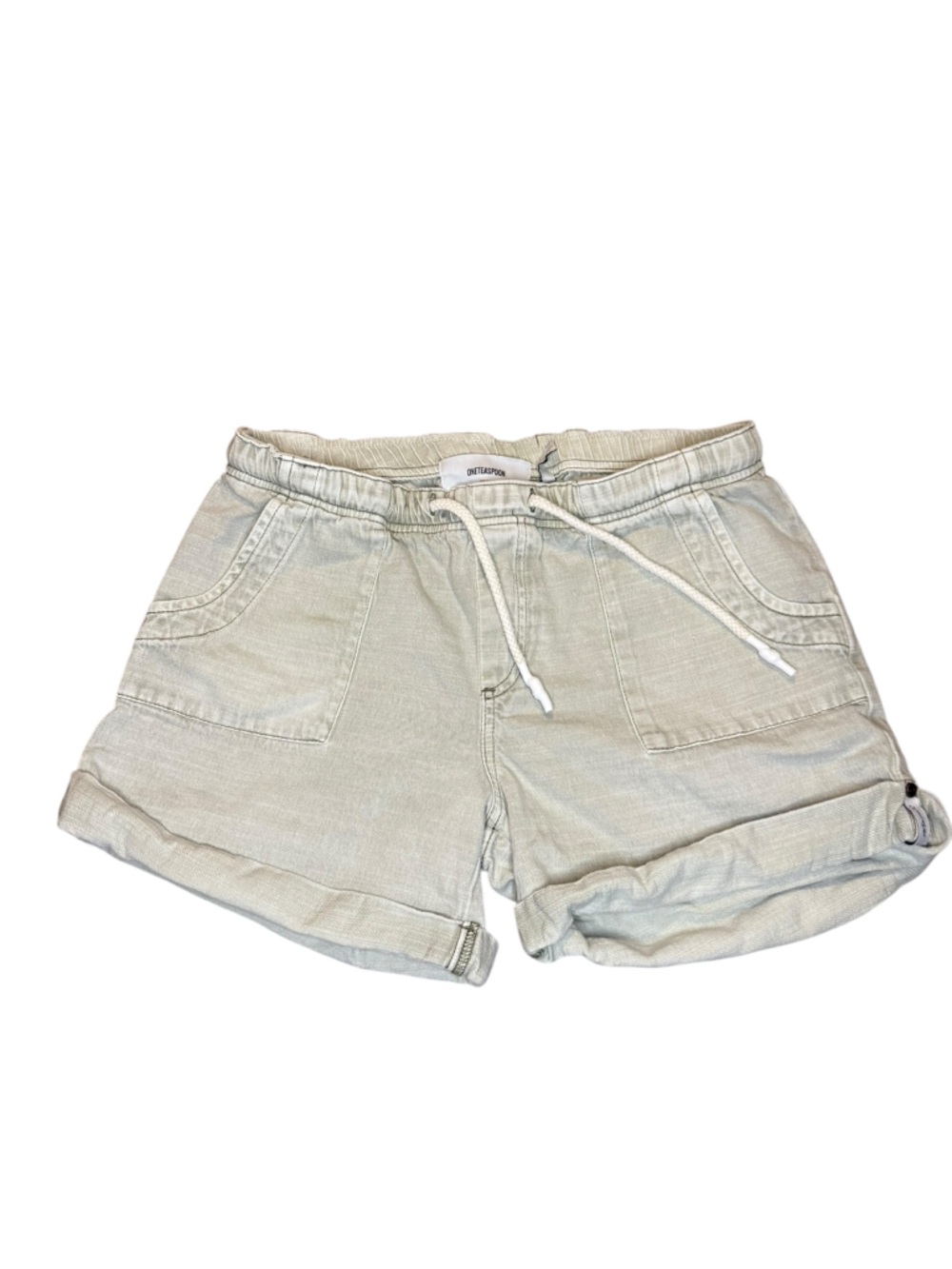 One Teaspoon Sage Green Knit Shorts with Branded Tag